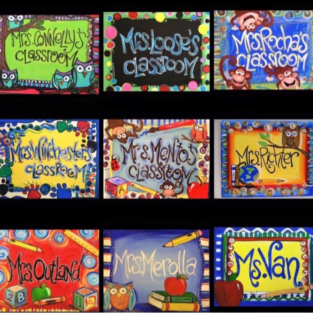 Colorful Classroom Signs
